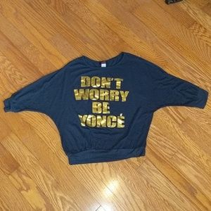 Gray Bell Sleeve Sweater - Size Medium